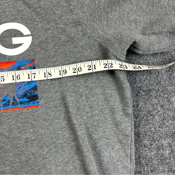 LRG LIFTED RESEARCH GROUP Grey Pullover Motherland Nightscape Sweatshirt Large - Picture 7 of 8